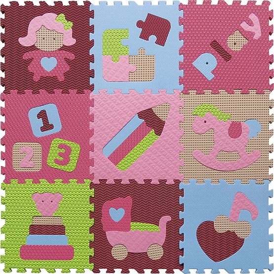 Pěnové puzzle - svět hraček