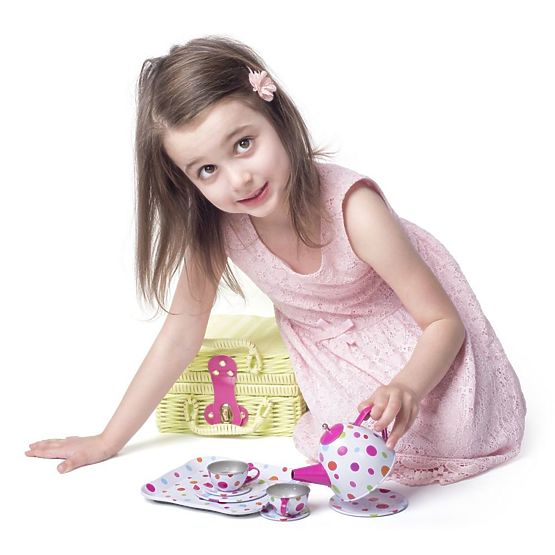 Piknikový koš v limetkové barvě