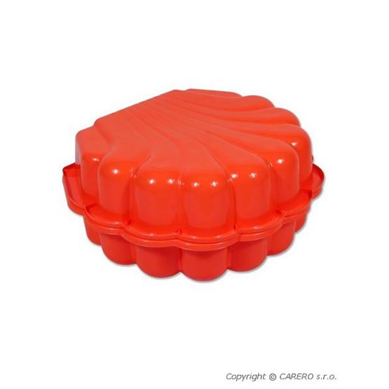 Pískoviště-bazének Mušle - 2 ks červené
