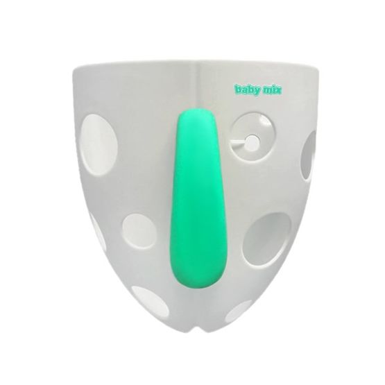 Plastový box na hračky do vany Baby Mix šedý Šedá