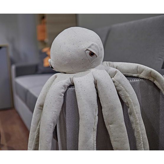 Plyšová chobotnice - ecru