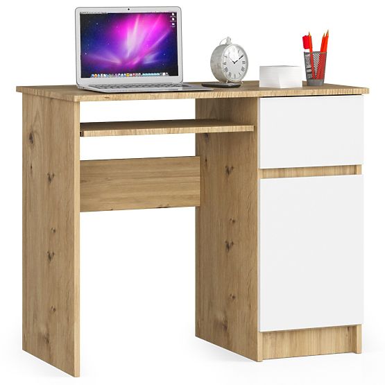 POČÍTAČOVÝ STŮL PIKSEL PK ARTISAN / BÍLÝ - PRAVÝ