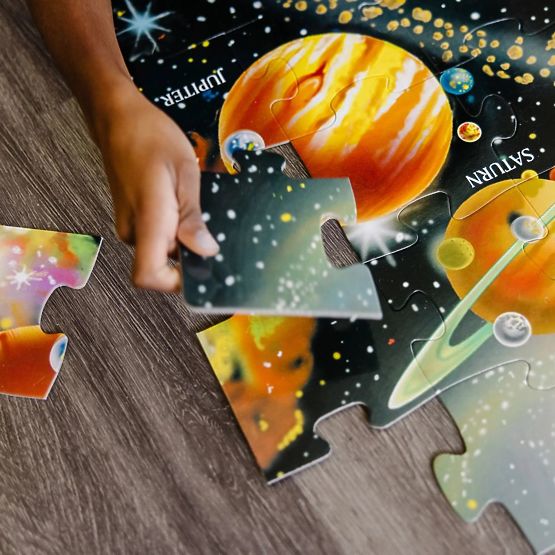 Podlahové puzzle Sluneční soustava 48 dílků