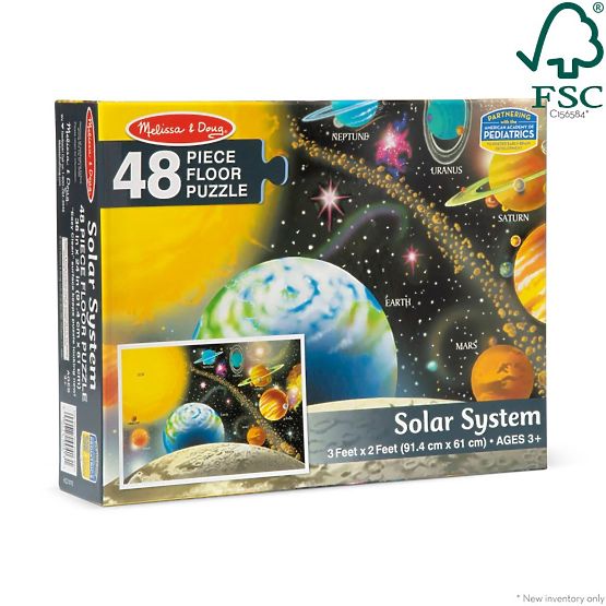 Podlahové puzzle Sluneční soustava 48 dílků