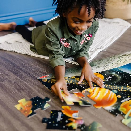 Podlahové puzzle Sluneční soustava 48 dílků