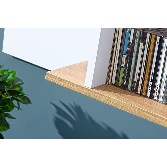 Police L8 - bílá / dub nash