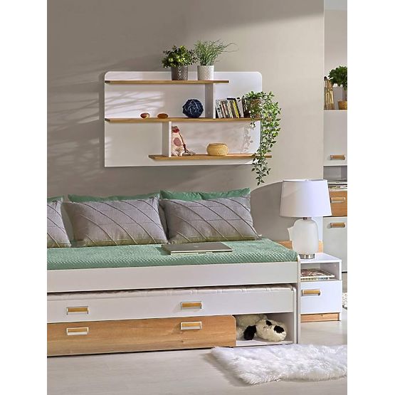 Police L8 - bílá / dub nash