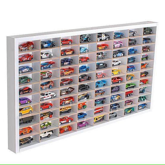 Police na autíčka Hot Wheels - bílá, 80 míst