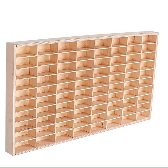 Police na autíčka Hot Wheels - přírodní, 80 míst