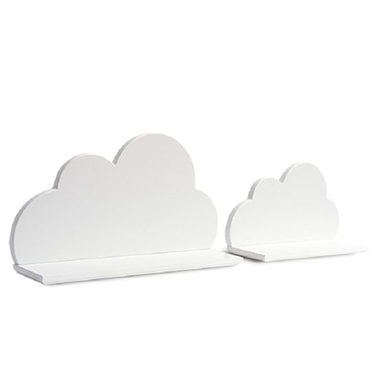 Police obláček bílá