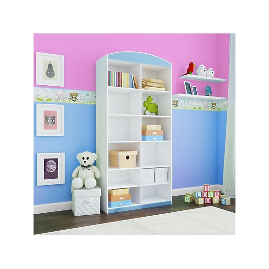 Policová skříň - modrá