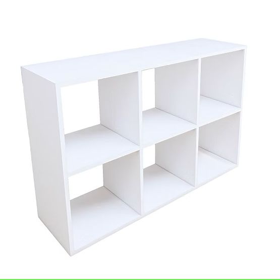 Policový regál 2x3 - bílý