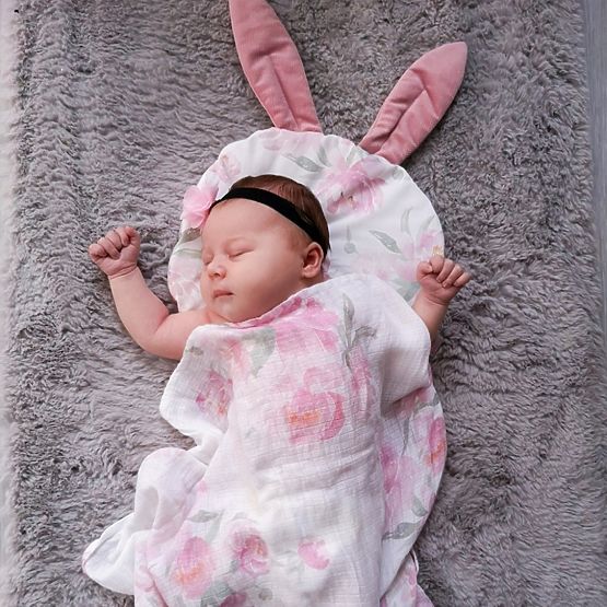 Polštář s ušima Pivoňky