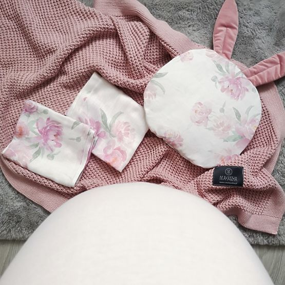 Polštář s ušima Pivoňky