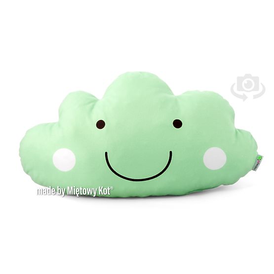 Polštářek  mráček mátový - knírek