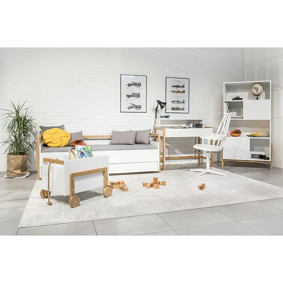 Postel se zády Viktor 180 x 80 - bílá