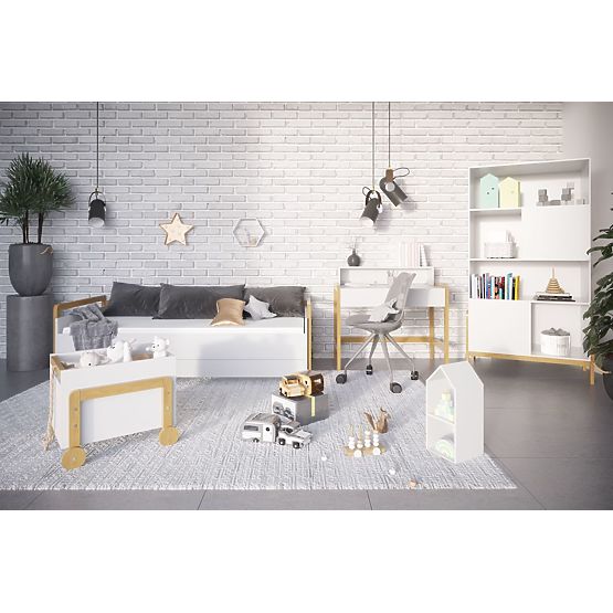 Postel se zády Viktor 180 x 80 - bílá