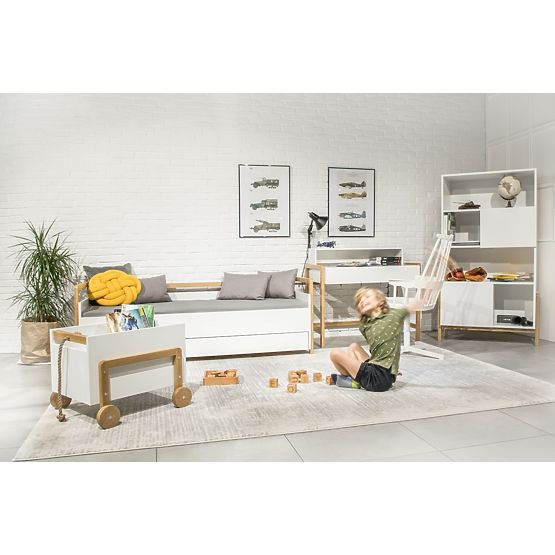 Postel se zády Viktor 180 x 80 - bílá