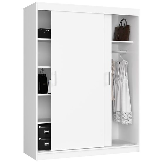 POSUVNÁ SKŘÍŇ 150 cm CLP MONO BÍLÁ