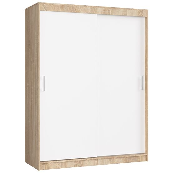 POSUVNÁ SKŘÍŇ 150 cm CLP MONO SONOMA/BÍLÁ