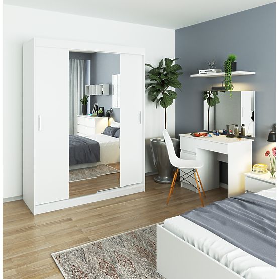 POSUVNÁ SKŘÍŇ 150cm CLP BÍLÁ