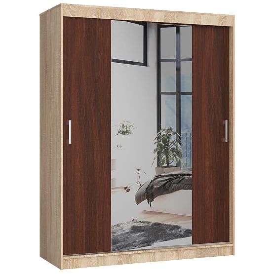 POSUVNÁ SKŘÍŇ 150cm CLP SONOMA / WENGE