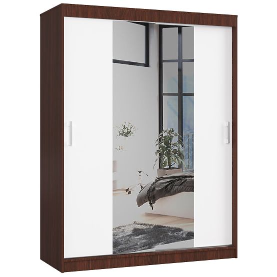 POSUVNÁ SKŘÍŇ 150cm CLP WENGE / BÍLÁ