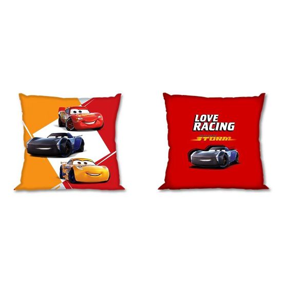 Povlak na polštářek 40x40 cm - Cars 3 - žluto-červený