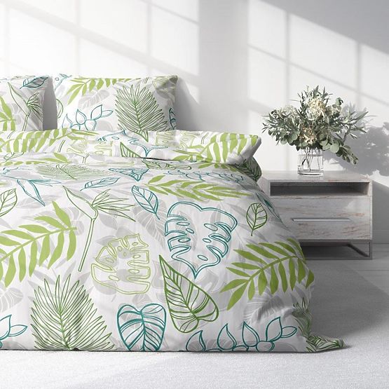 Povlečení z mikrovlákna Listy 140x200cm + 70x90cm