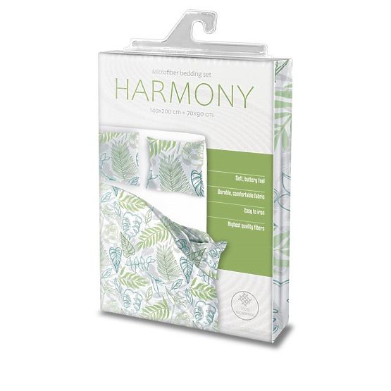 Povlečení z mikrovlákna Listy 140x200cm + 70x90cm