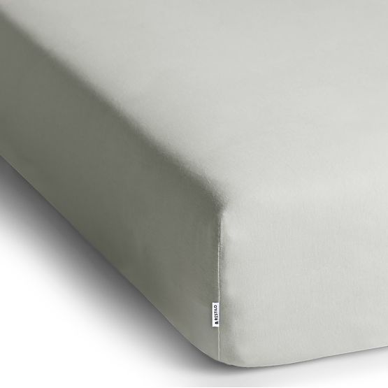 Prostěradlo AMBER barva bílá klasický styl materiál jersey 80-90x200 DecoKing