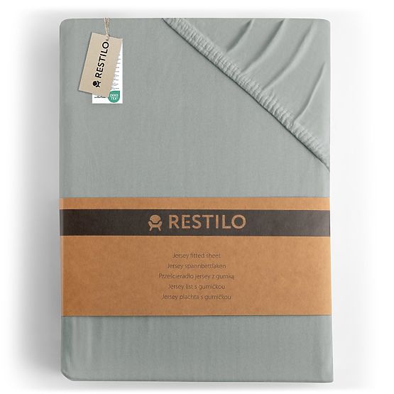 Prostěradlo AMBER barva šedá klasický styl materiál jersey 200-220x200 DecoKing