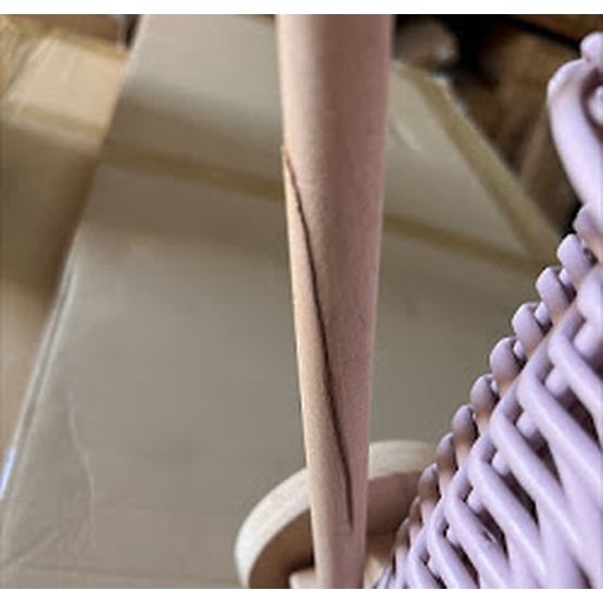 BAZAR - Proutěný kočárek pro panenky Lilu - růžový