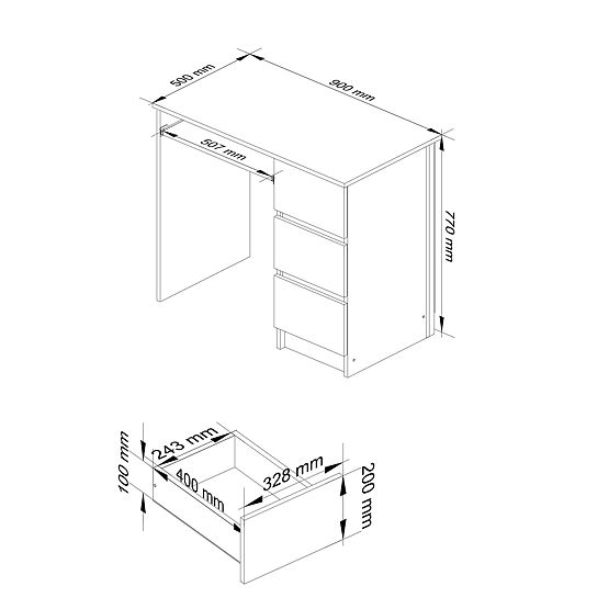 PSACÍ STŮL A-6 CLP OLŠE PRAVOSTRANNÝ