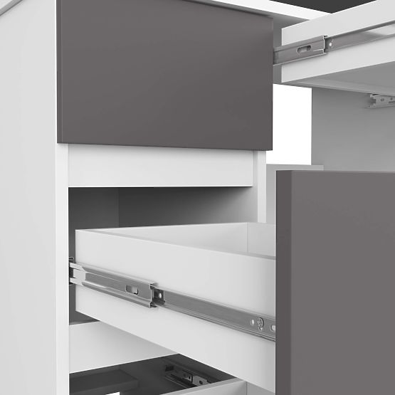 PSACÍ STŮL A-7 CLP PK BÍLÝ / ŠEDÝ LEVOSTRANNÝ