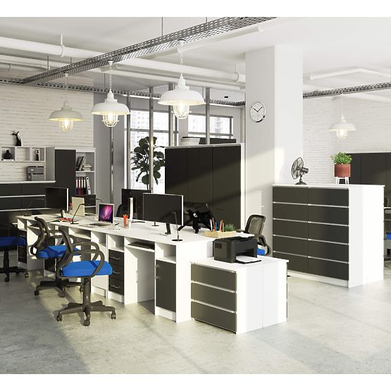 PSACÍ STŮL ANA PK BÍLÝ / ŠEDÝ