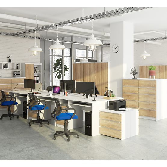 PSACÍ STŮL CLP 135cm PK BÍLÝ / SONOMA