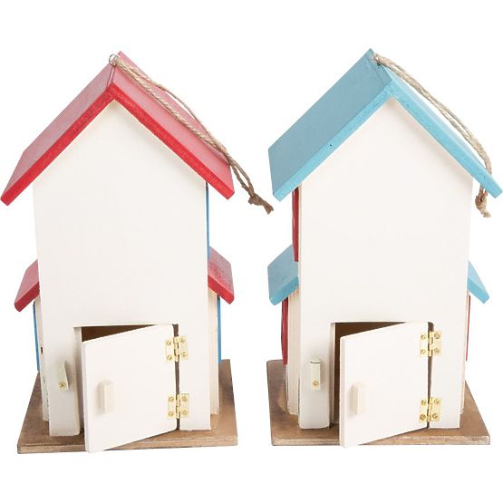 Ptačí budka - barevné dekorativní krmítko