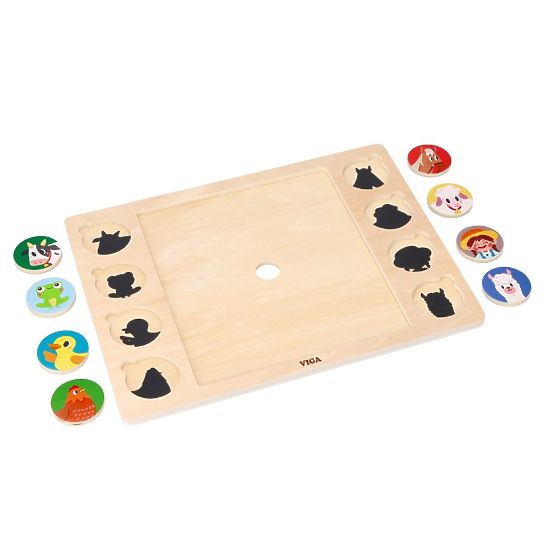 Puzzle 2v1 Farma - skládačka najdi stín