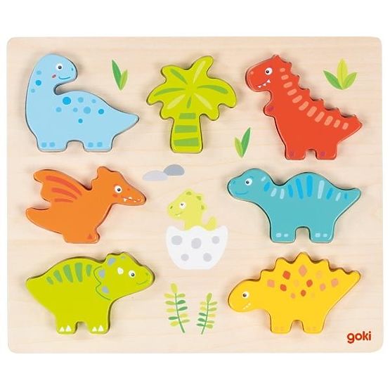 Puzzle a Figurky, Skládačka Dino 2v1