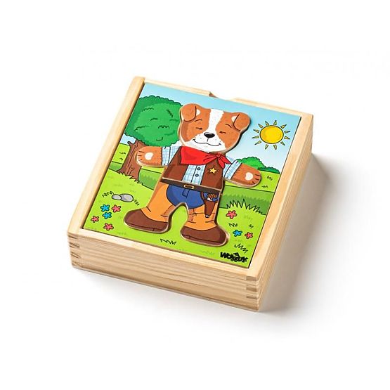 Puzzle Pejsek na oblékání