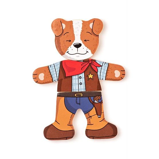 Puzzle Pejsek na oblékání