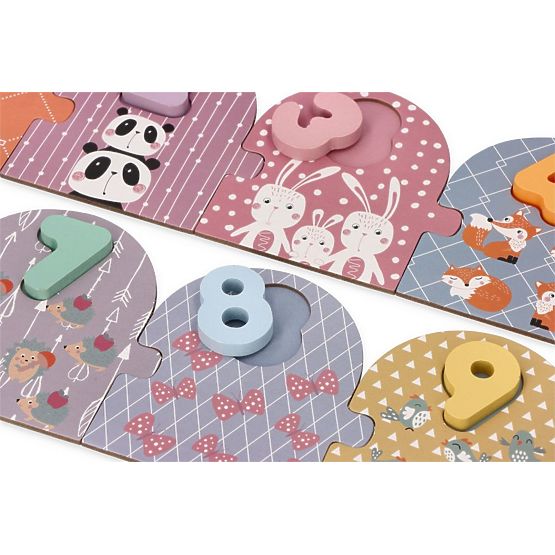 Puzzle pro učení počítání 1-10