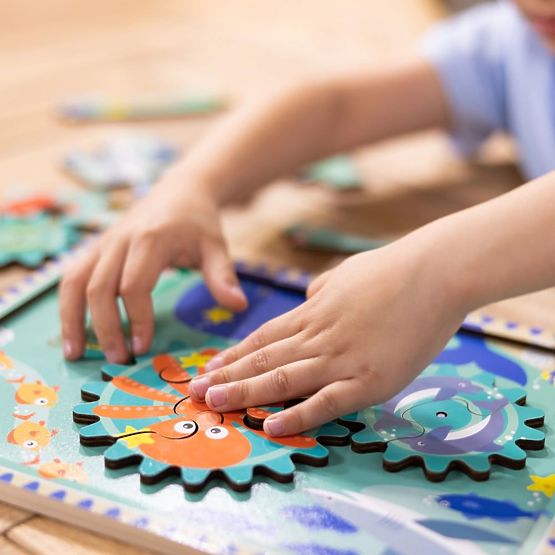 Puzzle s ozubenými koly Podvodní svět