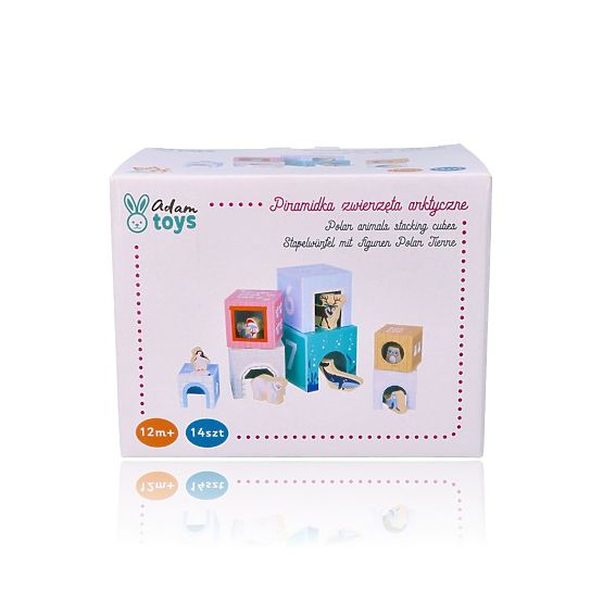 Pyramida z kelímků arktická zvířata