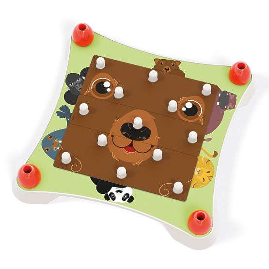 Quercetti Puzzle Zvířecí obličeje