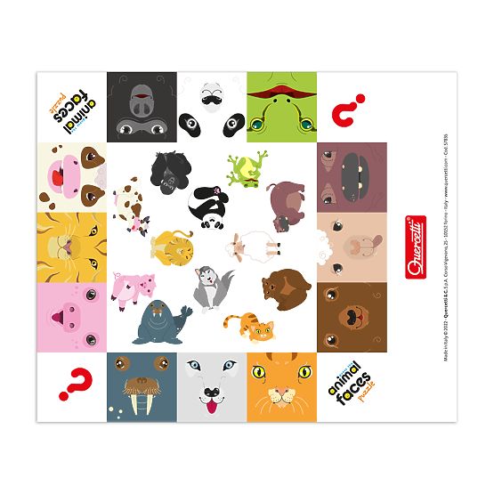 Quercetti Puzzle Zvířecí obličeje