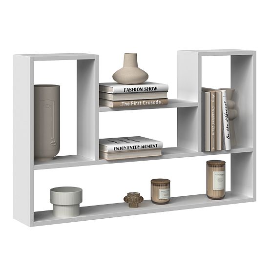 Regál BILBAO 4P BÍLÝ