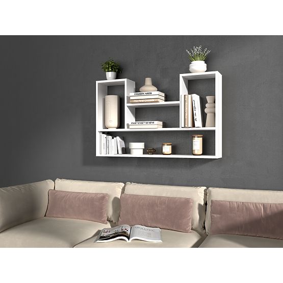 Regál BILBAO 4P BÍLÝ