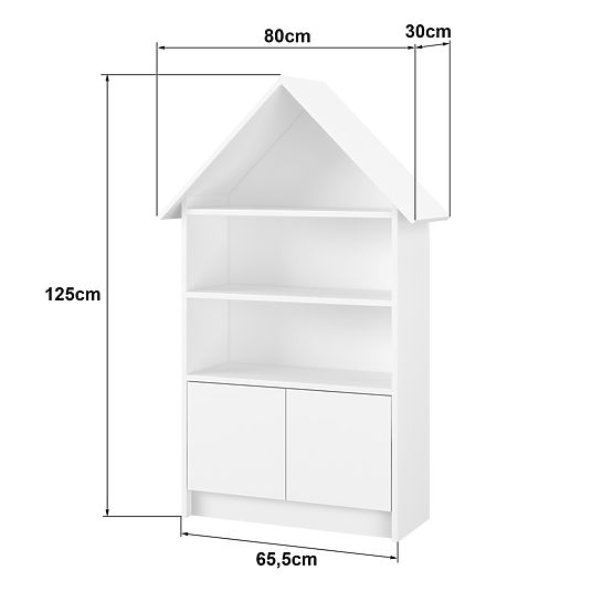 Domečkový regál Sofie - modrý